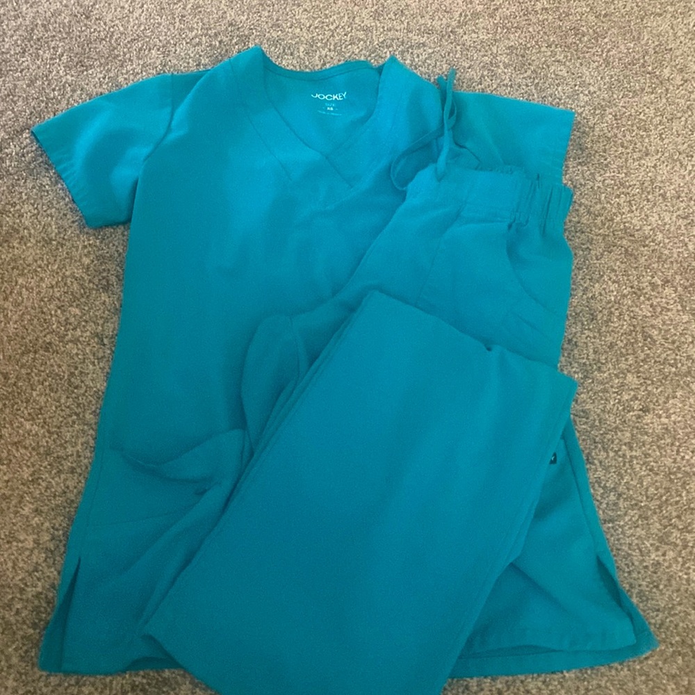 Jockey Teal Scrub Set XS